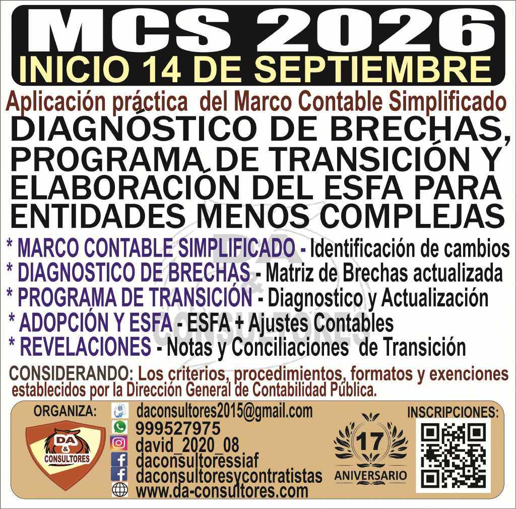 DIAGNÓSTICO DE BRECHAS,PROGRAMA DE TRANSICIÓN Y ELABORACIÓN DEL ESFA PARA ENTIDADES MENOS COMPLEJAS